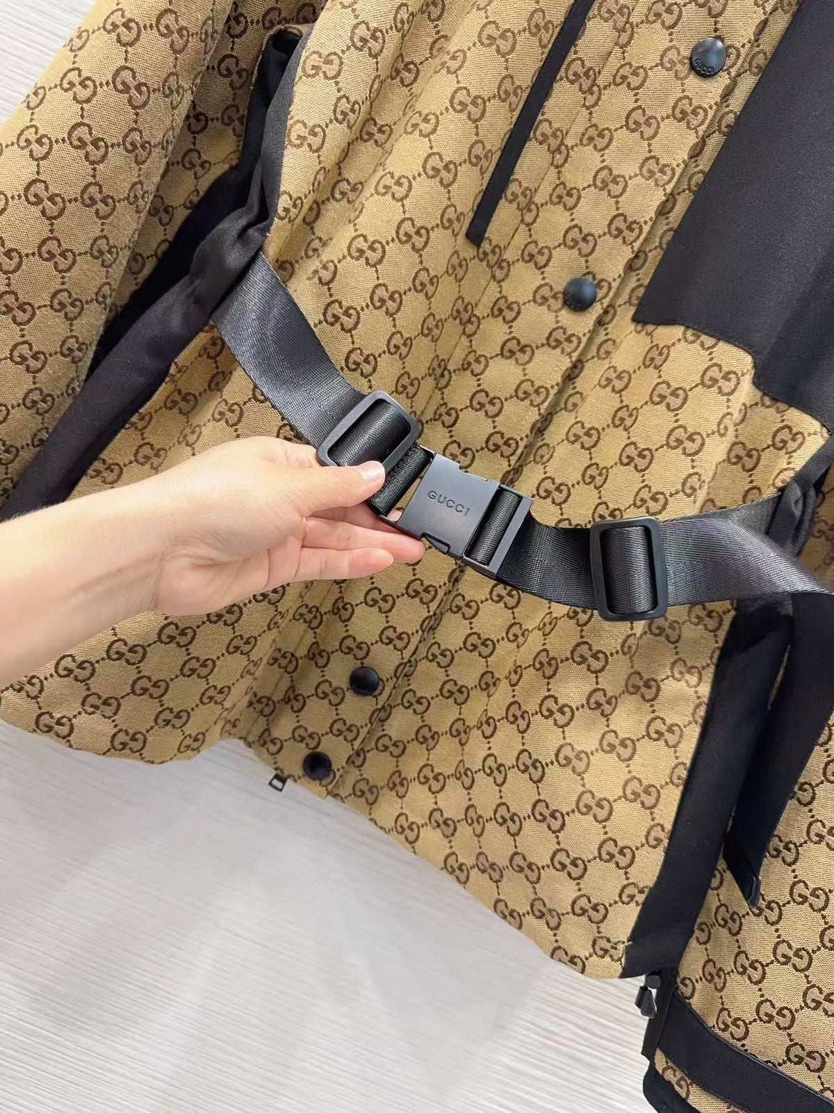GG Jacquard Jacket Technical Fabric