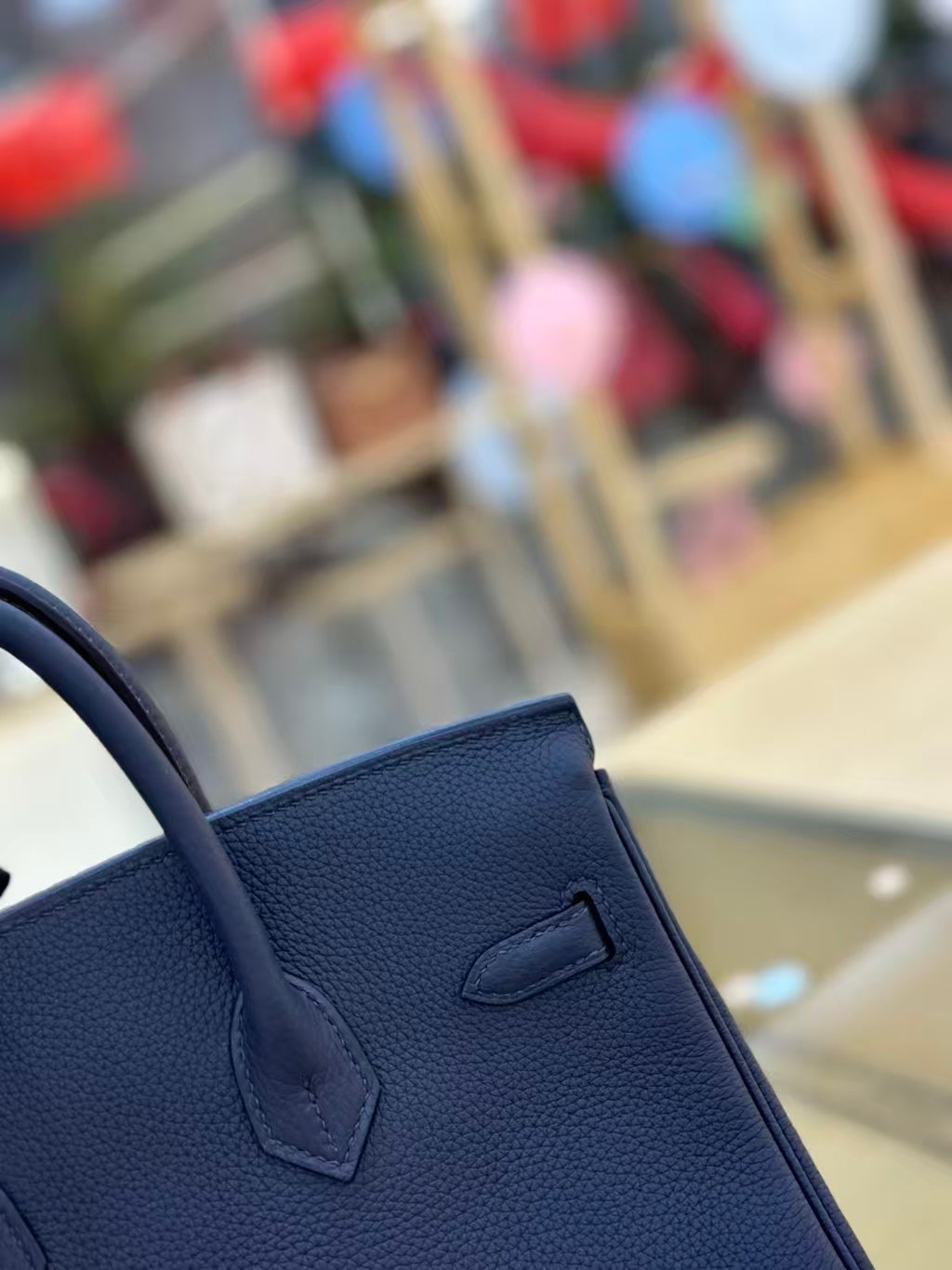 HM Birkin 25cm Bleu Nuit Togo Leather SHW