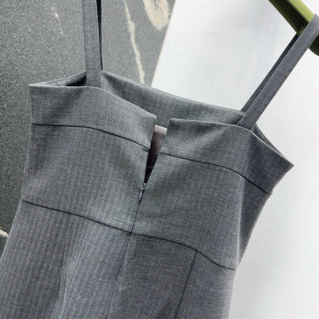 Gucci 25 Jumpsuit Gray Polyester Fiber