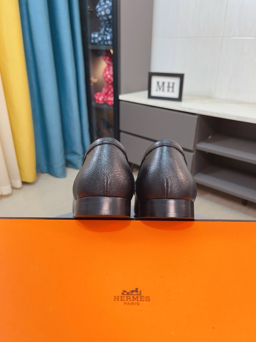 HM Paris Loafer Men Black Calfskin 480013