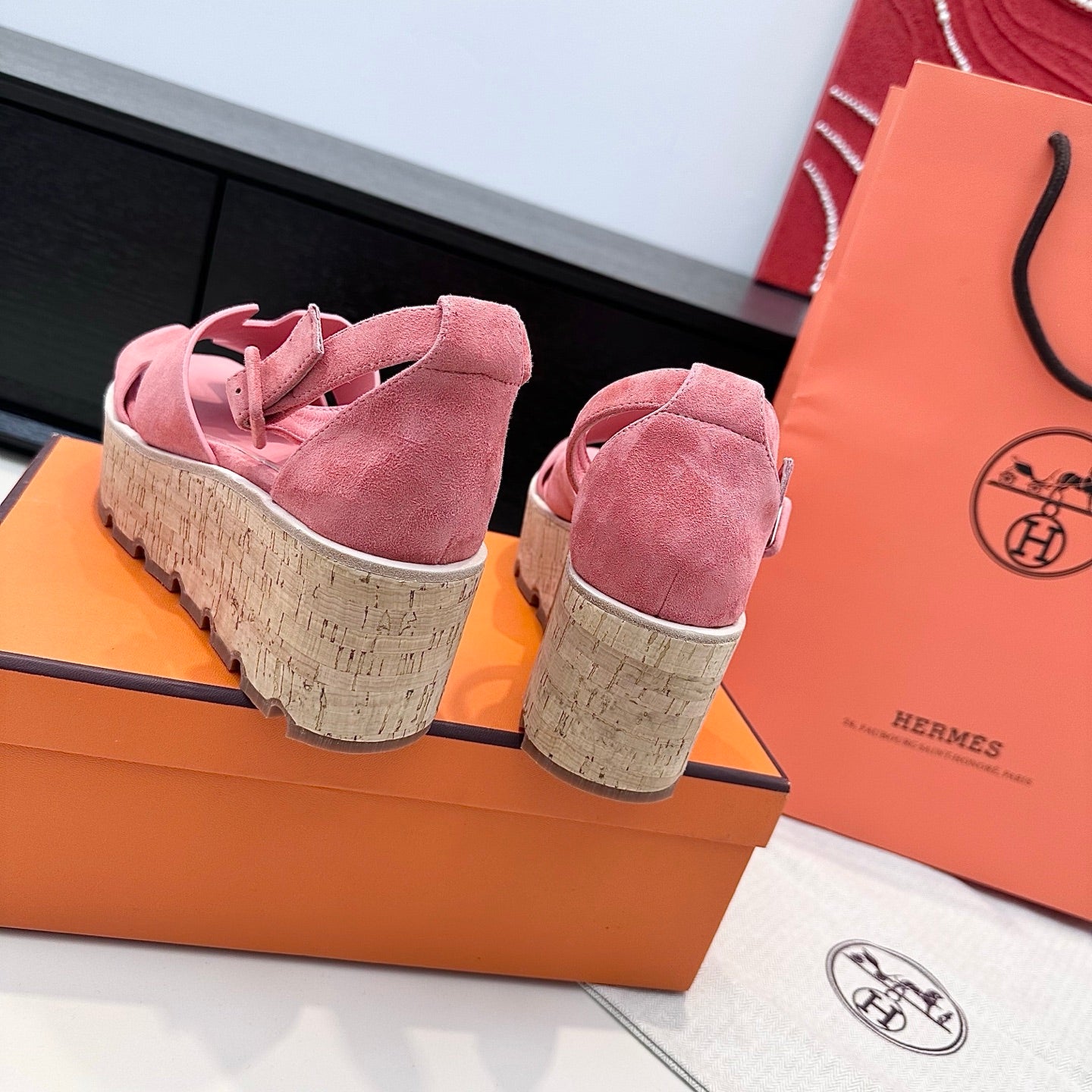 HM Luce 30 Sandal 65mm Pink Suede 622756