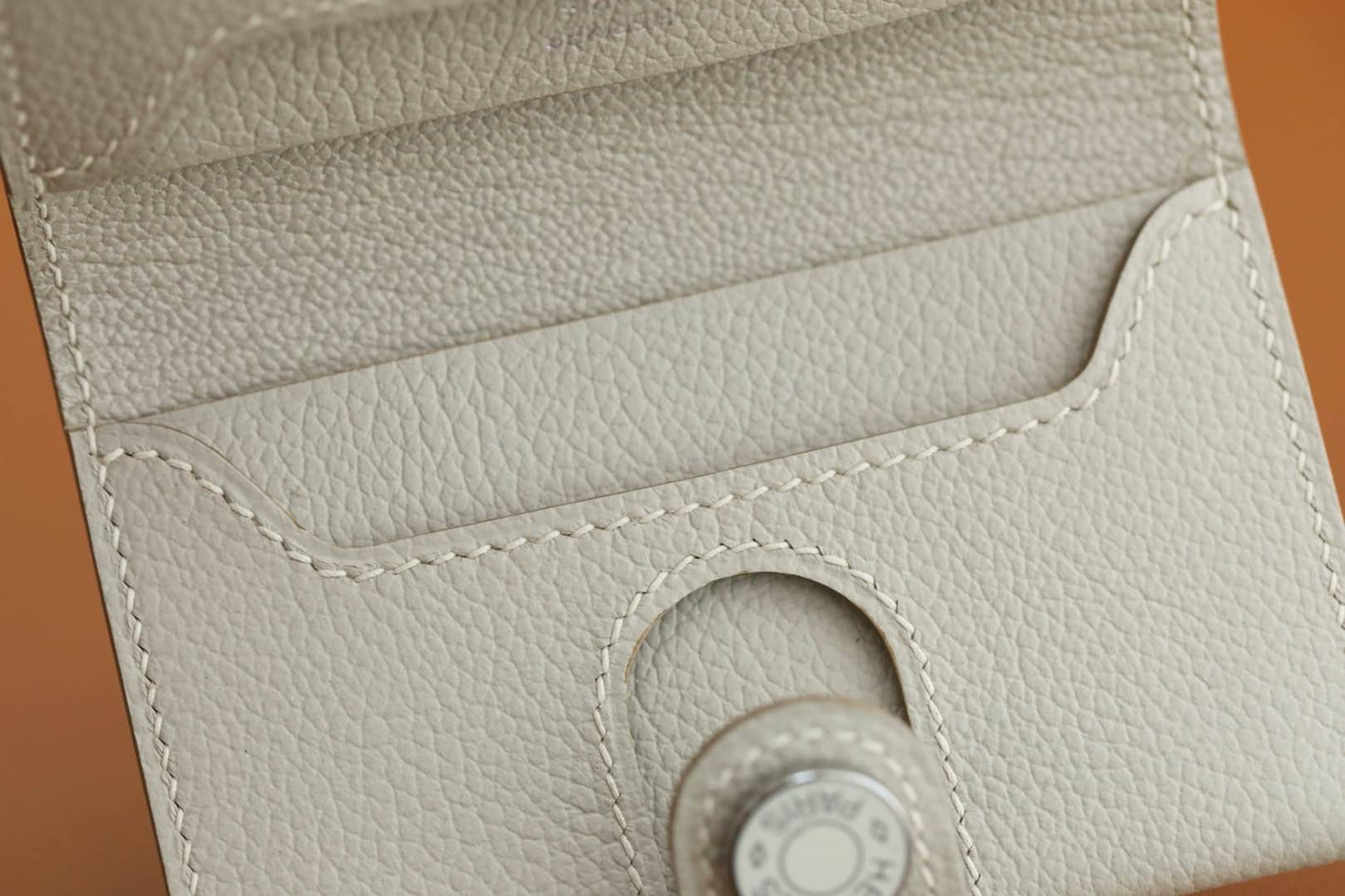 HM R.M.SCard Holder Off White Togo Leather 284482
