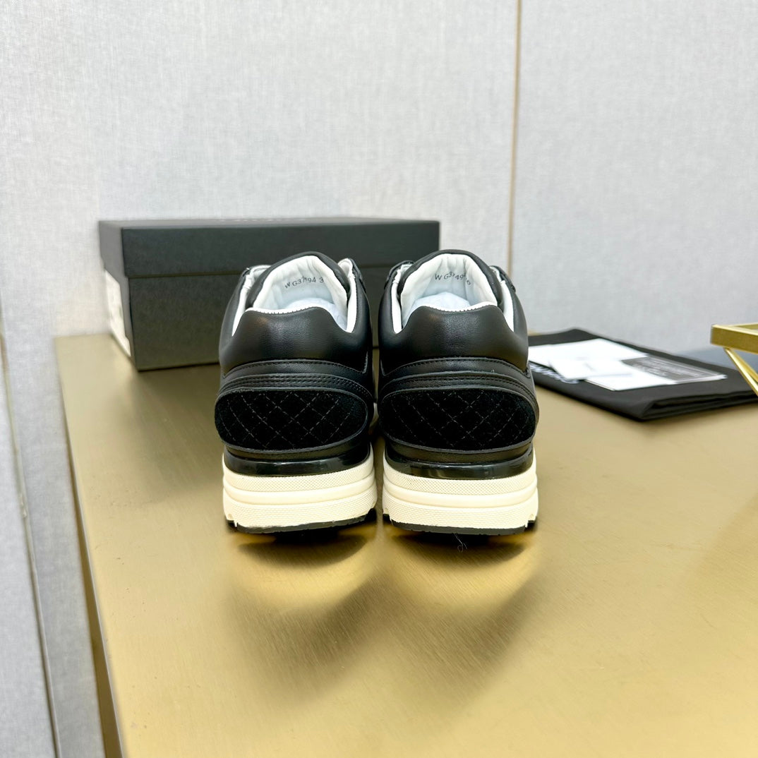 CC 26s Metallic Casual Sneakers Black Mesh Leather 981008