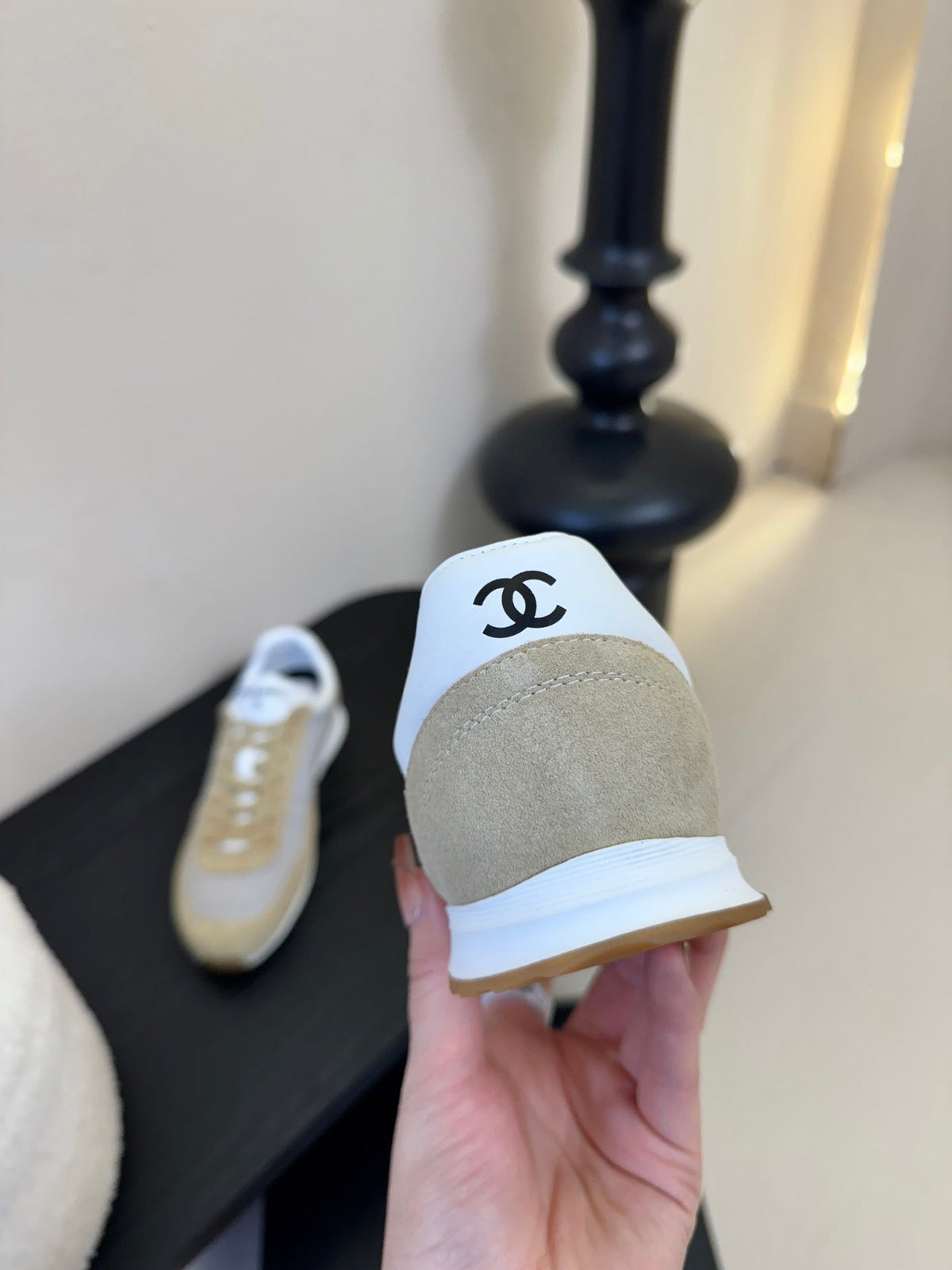 CC 2026 Sneakers Calfskin and Embossed Suede Calfskin