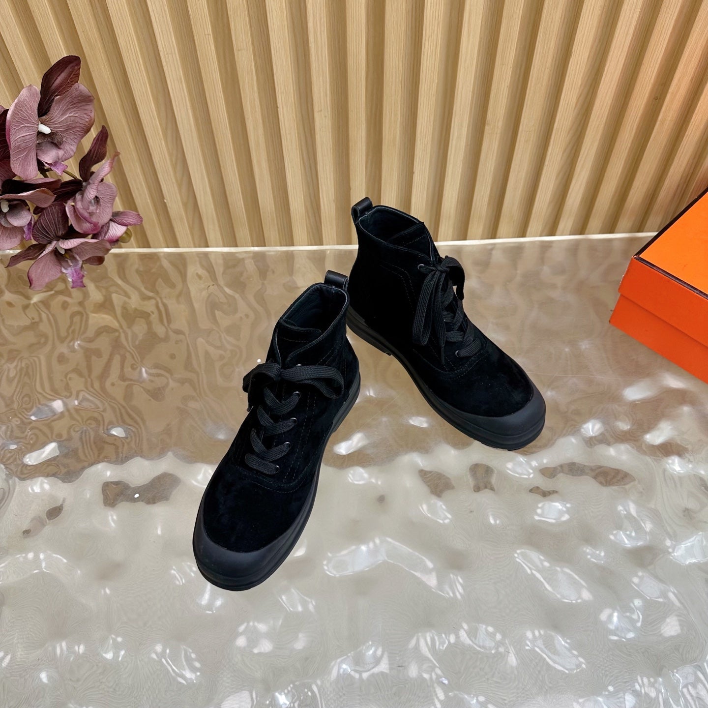 HM Kooler Ankle Boot Black Suede 498195