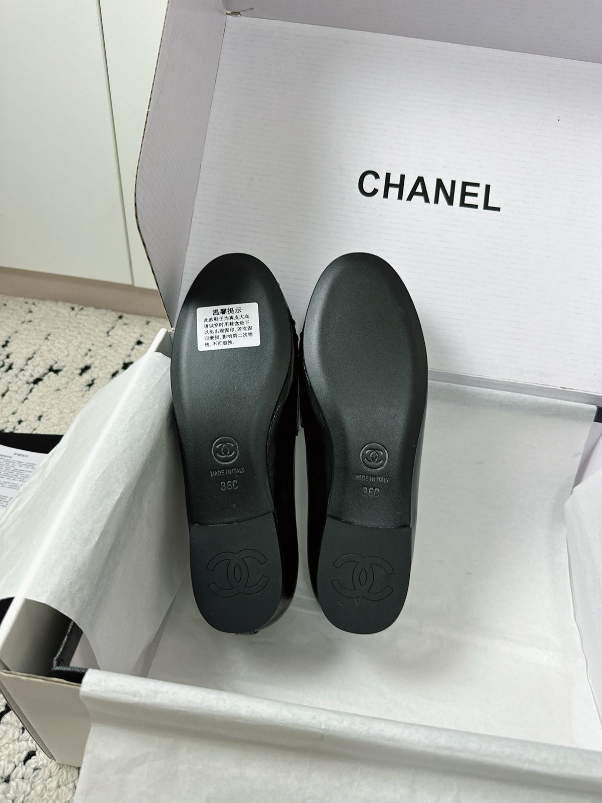 CC 26A Métiers d’art 2026 Loafer Black Glossy Sheepskin 900703