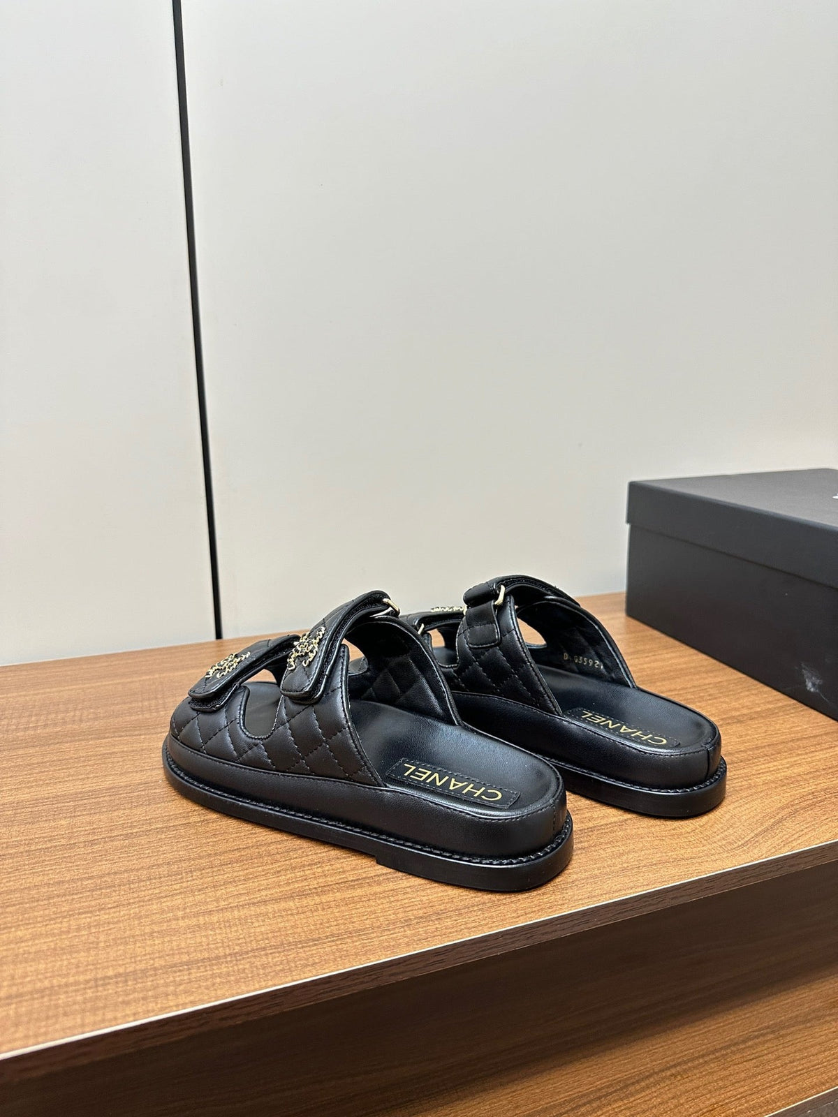 CC 26s Dad Sandal Black Sheepskin 965032