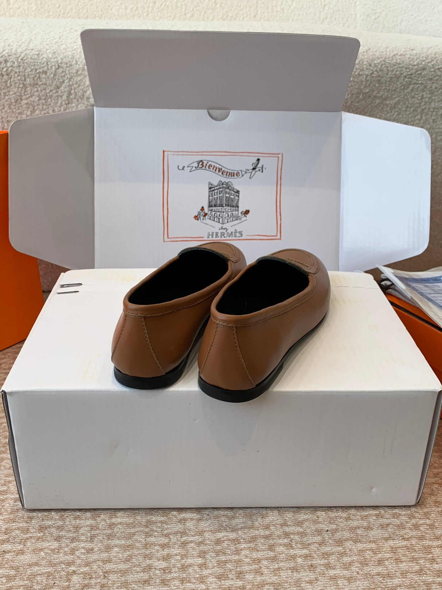 HM Julia Loafer In Brown Lambskin 997931