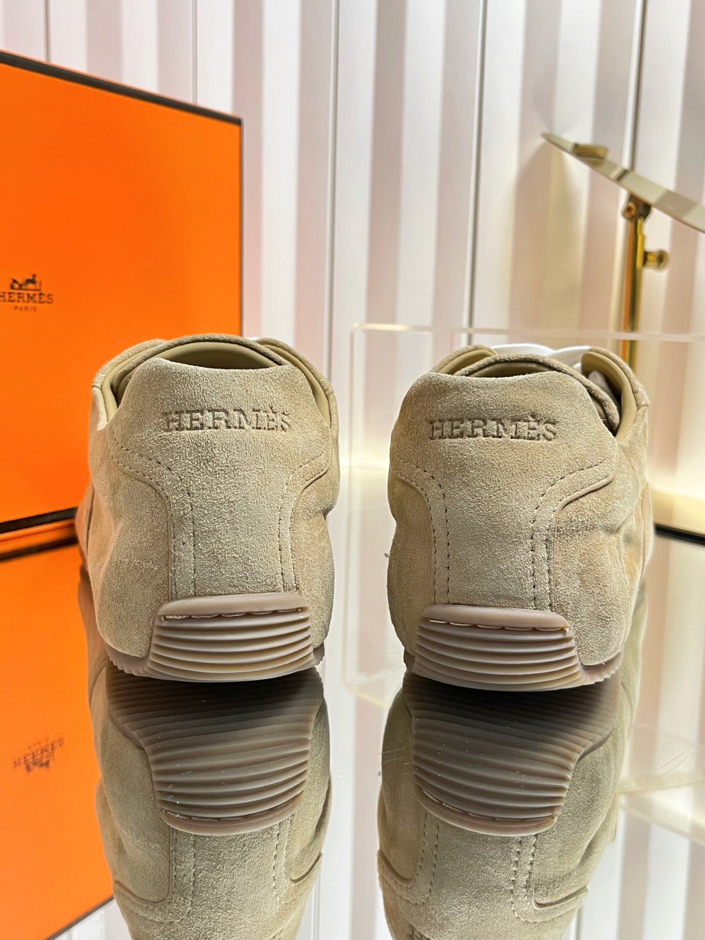 HM May Derby Shoes Beige Suede 616148