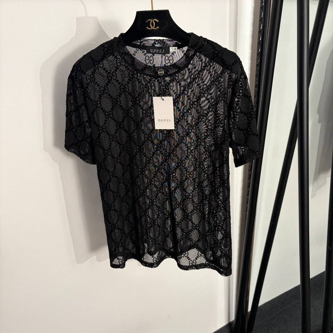 Gucci 26s Mesh Short Sleeve T-Shirt 322
