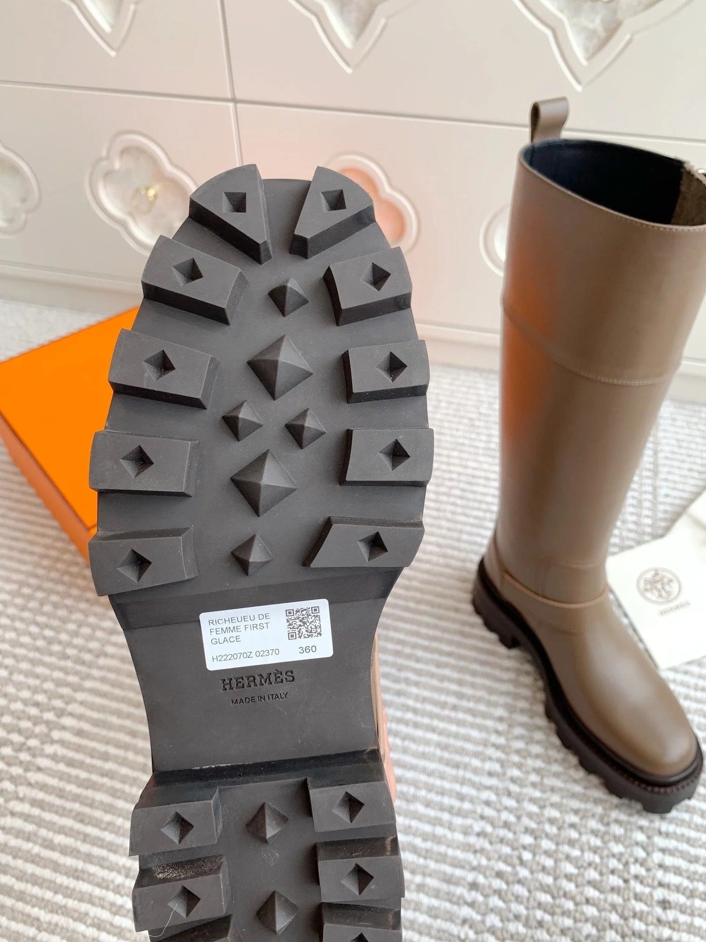 HM JAIME BOOT IN CEDAR BROWN CALFSKIN