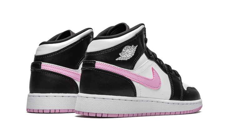 Jordan 1 Mid White Black Light Arctic Pink Sneakers - Elite Edition