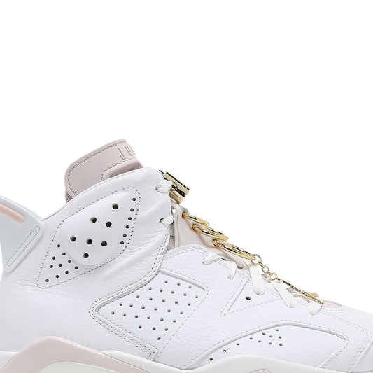 Wmns Air Jordan 6 Retro Gold Hoops DH9696-100 Sneakers - Modern Classic