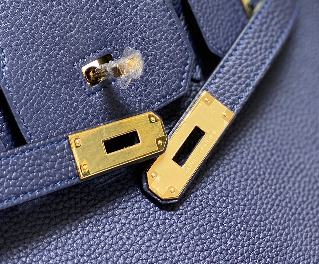 HM Birkin 30cm Dark Navy Blue Epsom Leather