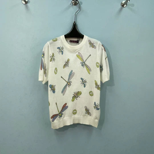 Gucci Short-sleeve Top White in Wool 323131