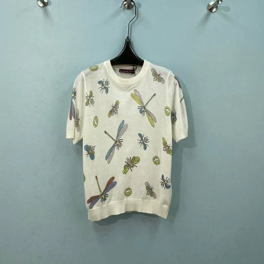 Gucci Short-sleeve Top White in Wool 323131