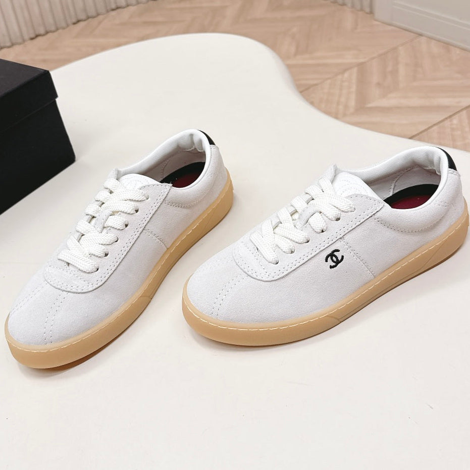 Chanel 2026 Sneaker White Suede Leather 720912