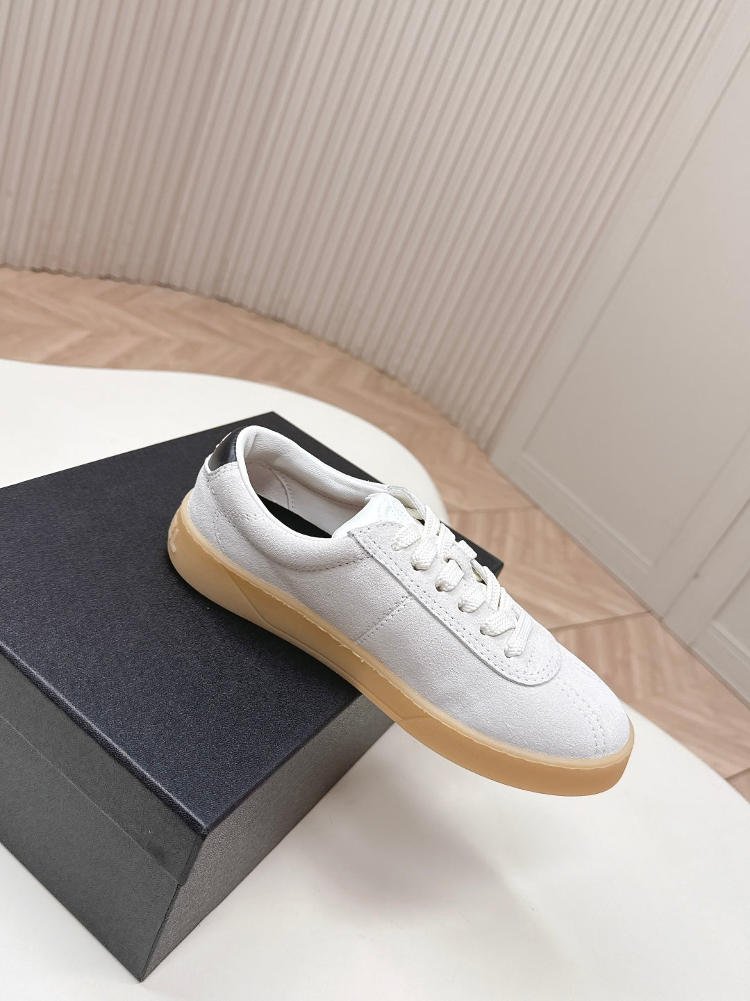 Chanel 2026 Sneaker White Suede Leather 720912