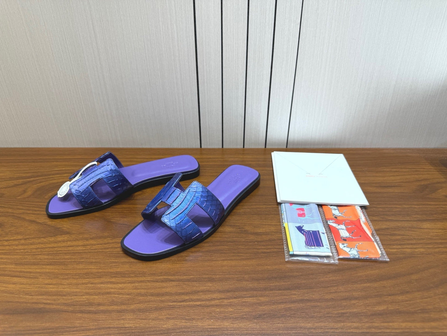 HM Sandal Cobalt Purple in Snakeskin 788515