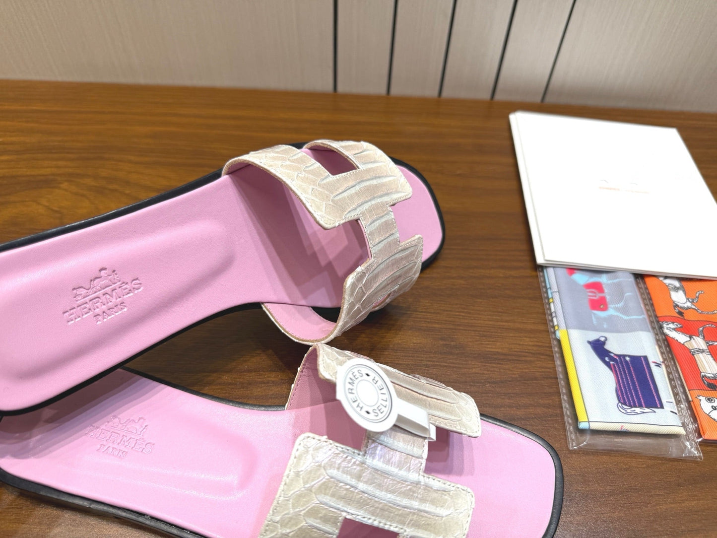 HM Sandal Baby Pink in Snakeskin 788514