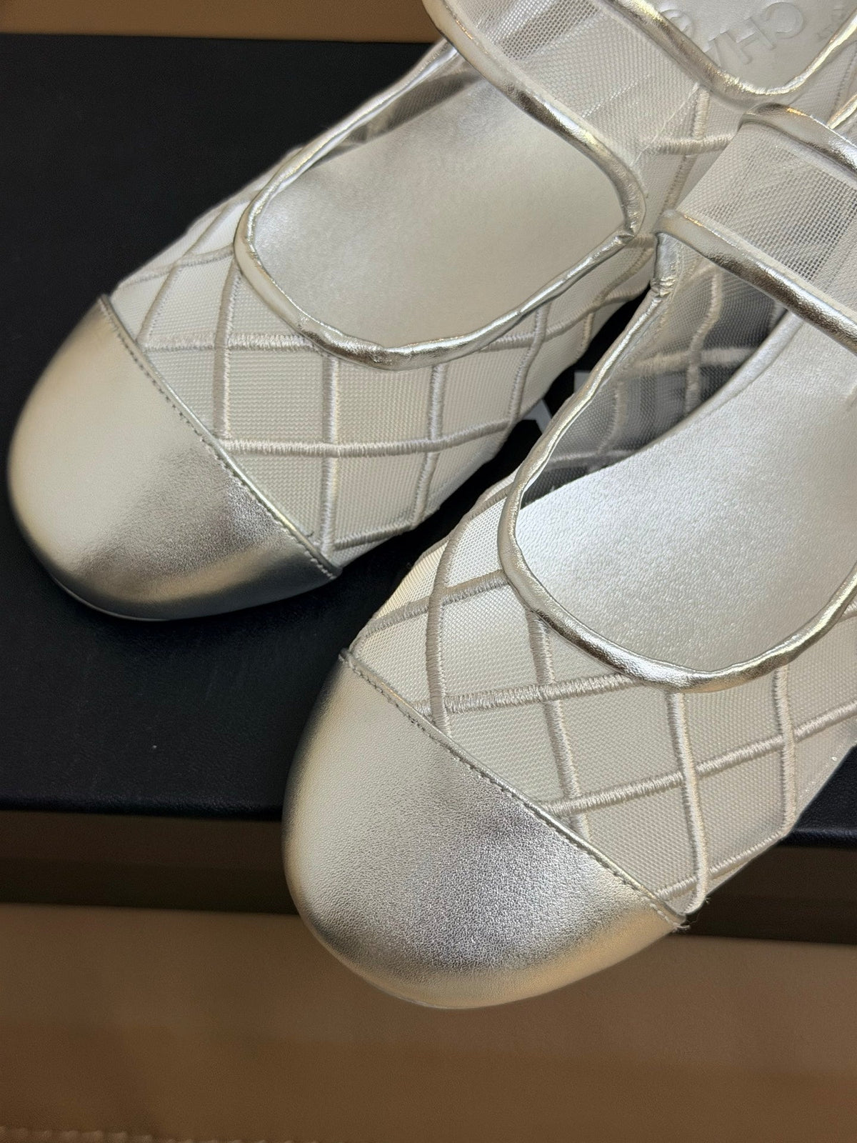 CC Coco Beach 2026 Mesh Mary Jane Silver Cowhide 888709