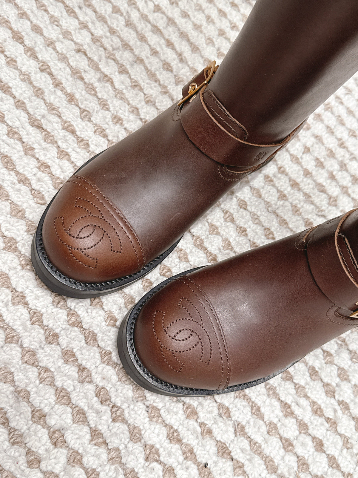 CC 26 Vintage Engineer Boots Brown Leather 930518