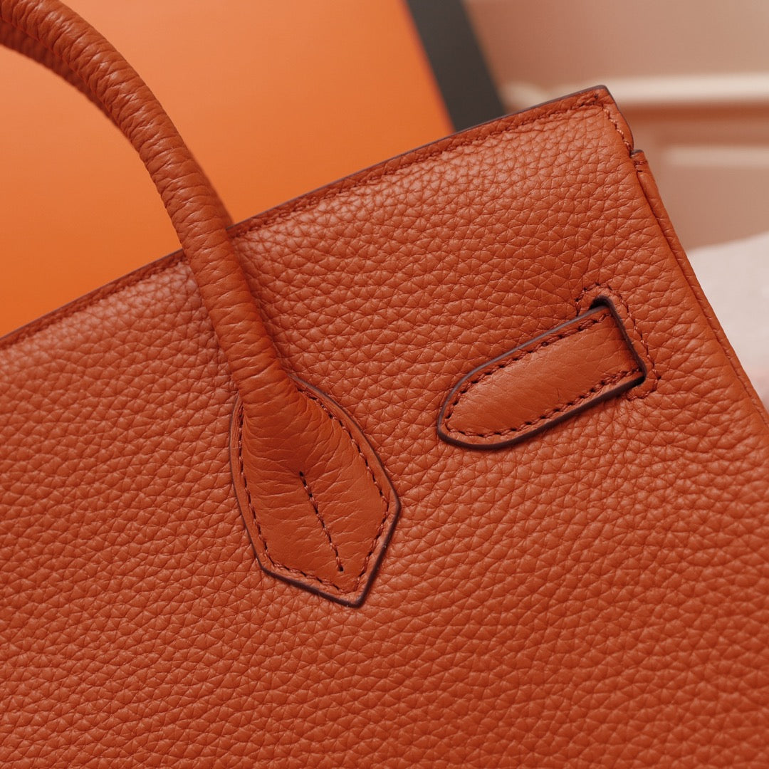 HM BIRKIN BAG 30 FIRE TOGO GOLD HARDWARE