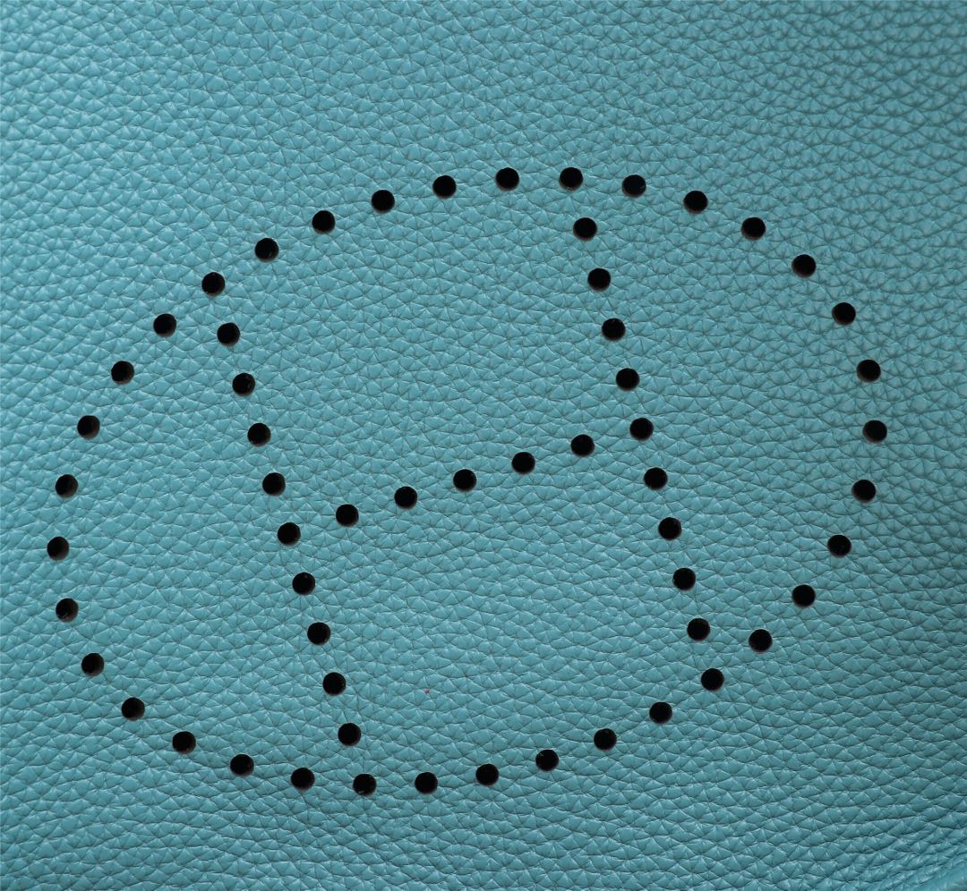 HM EVELYNE BAG 28 TEAL BLUE TOGO
