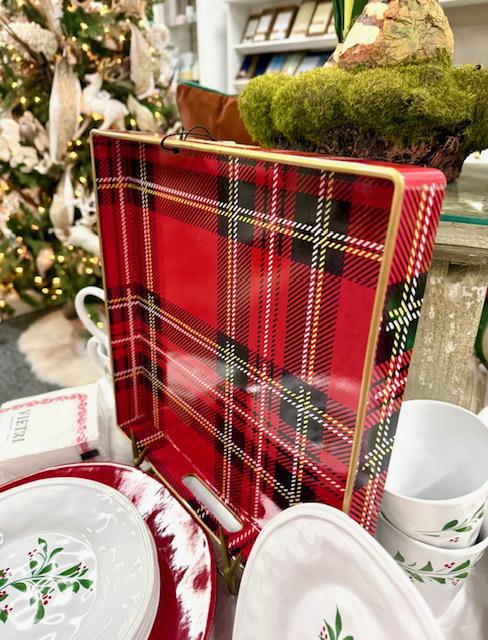 PLAID TRAY