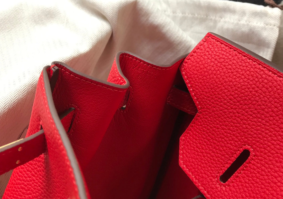 HM BIRKIN 35CM RED TOGO LEATHER GOLD HARDWARE