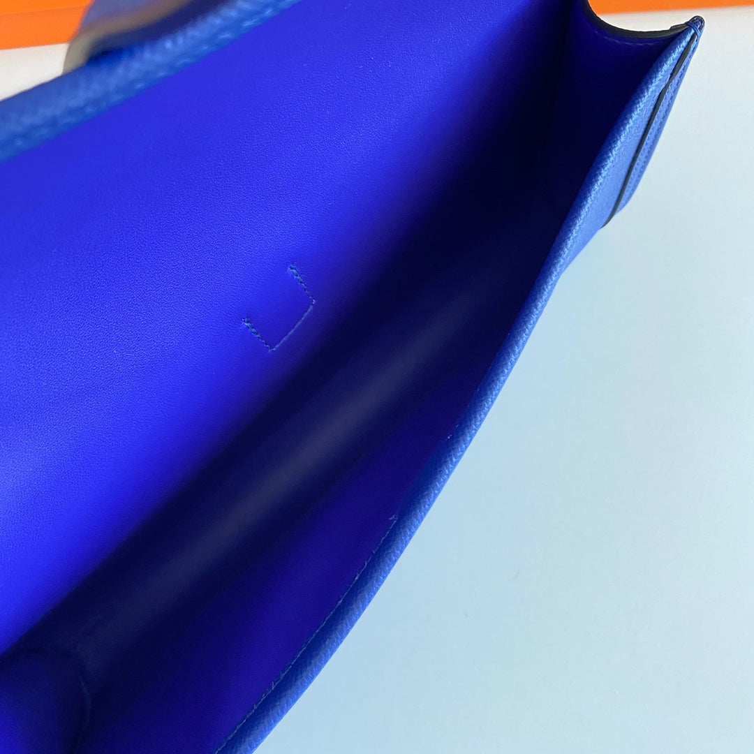 HM Jige Elan 29 Clutch In Cobalt Blue Calfskin (25 days of production)