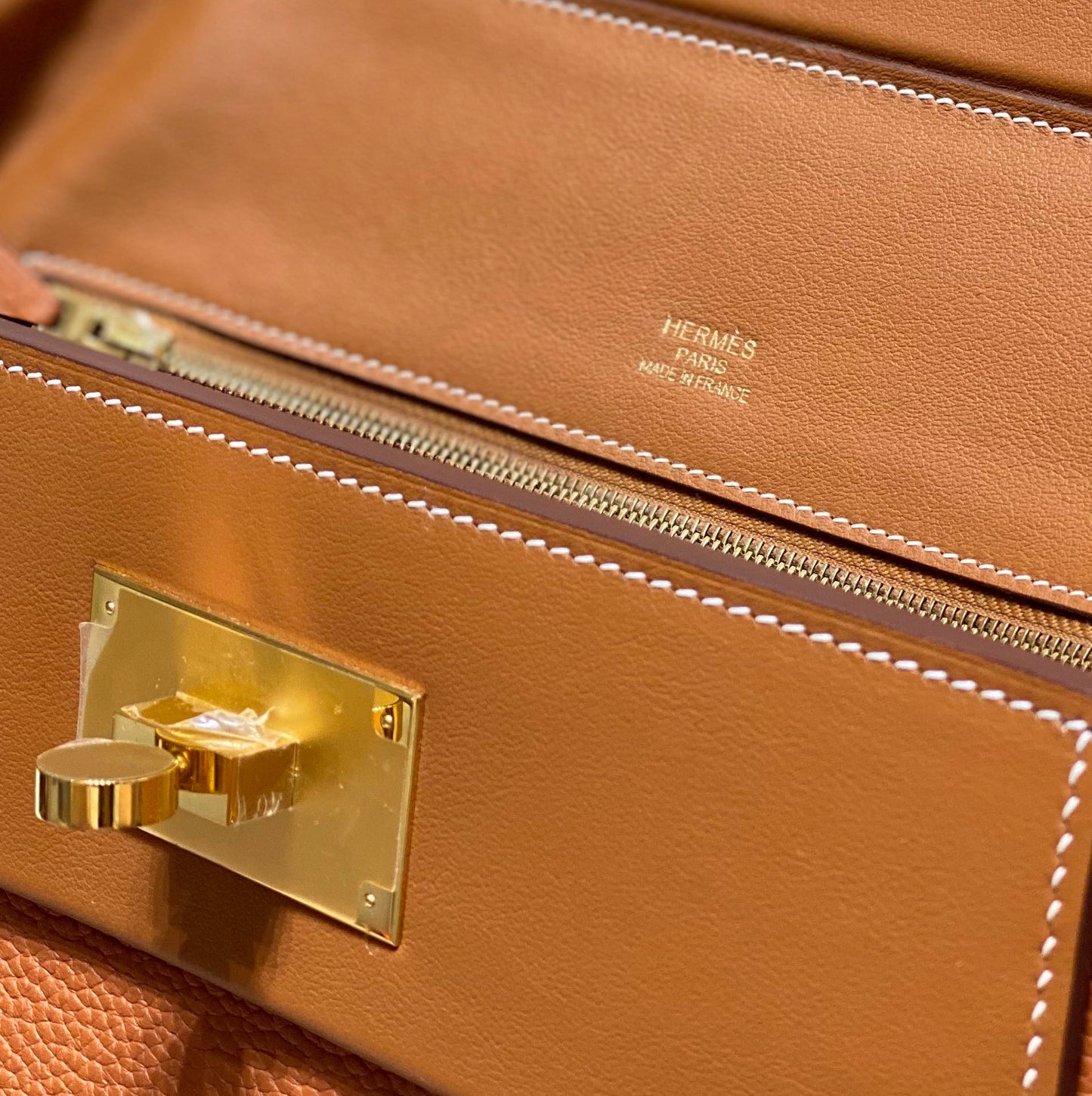 HM 26s 24/24 Bag 29cm Tan Brown Togo Leather