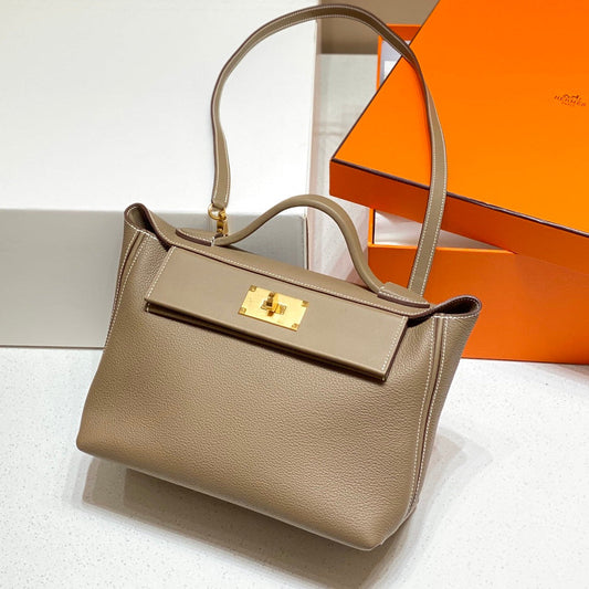 HM 26s 24/24 Bag 29cm Taupe Togo Leather