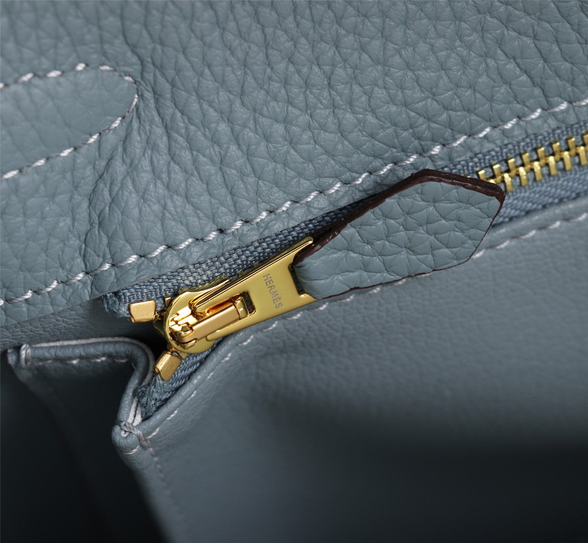 HM KELLY BAG 25 TEMPERED GRAY TOGO GOLD HARDWARE