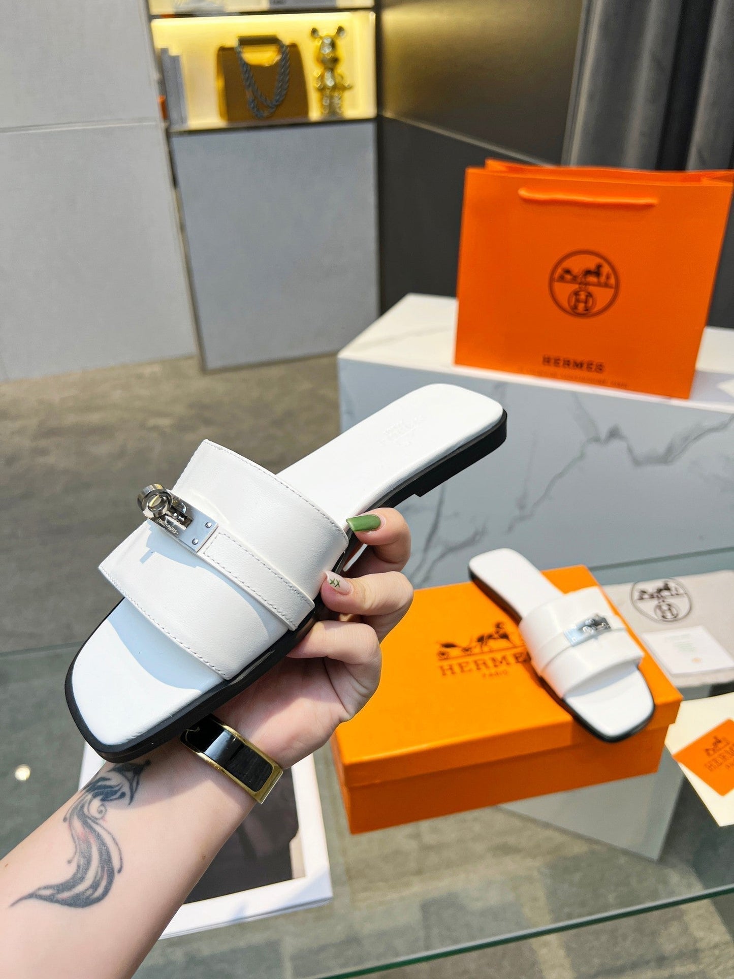 Giulia Sandal White Calfskin