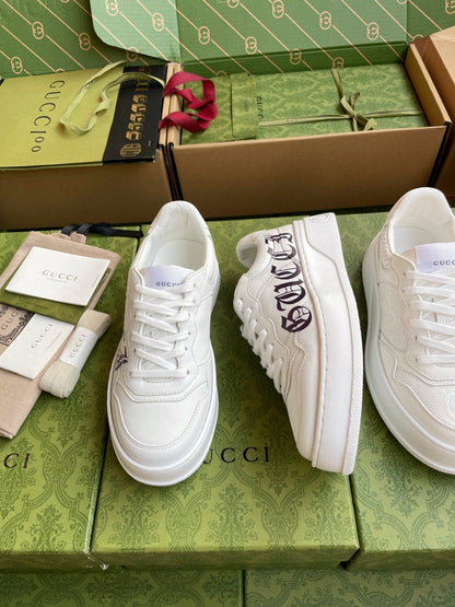 GG 26 Sneaker White Black Calfskin 632885