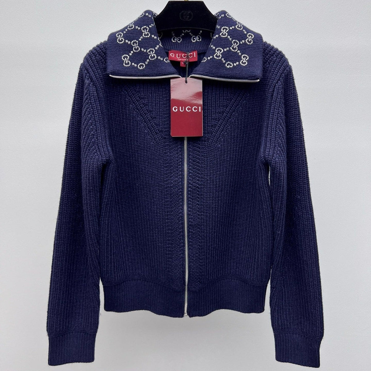 GG 25 Jacket Navy Blue Wool 0030
