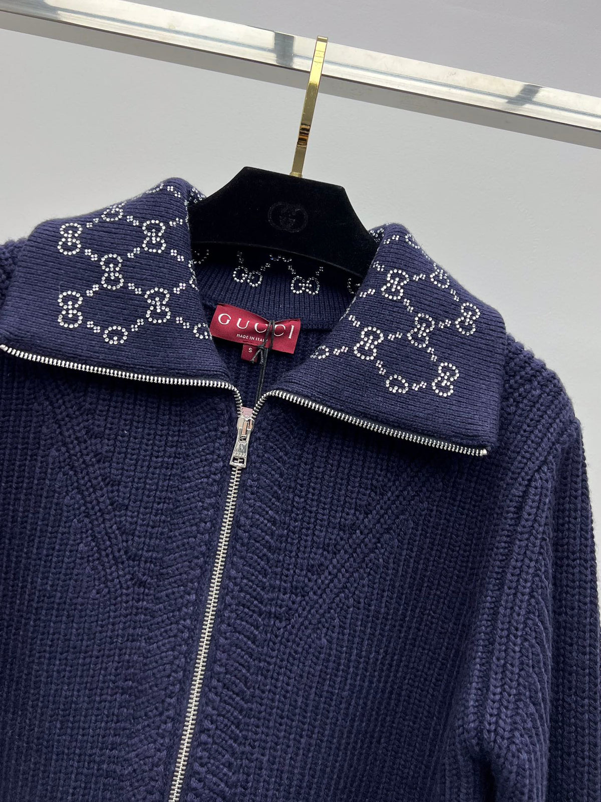 GG 25 Jacket Navy Blue Wool 0030