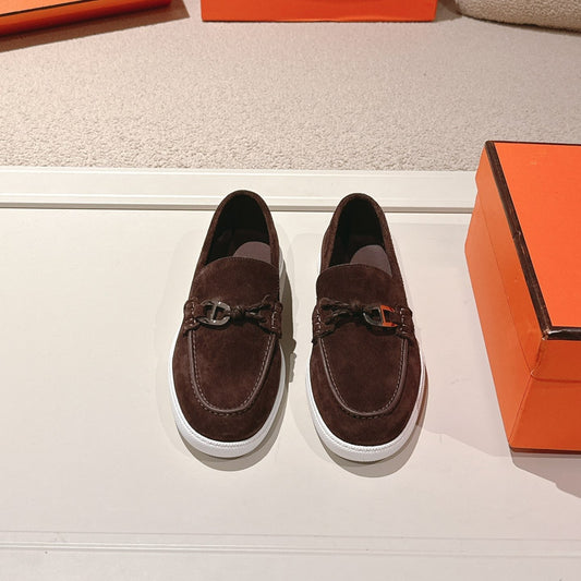 HM Ignacio Loafer Chocolate Suede 577445