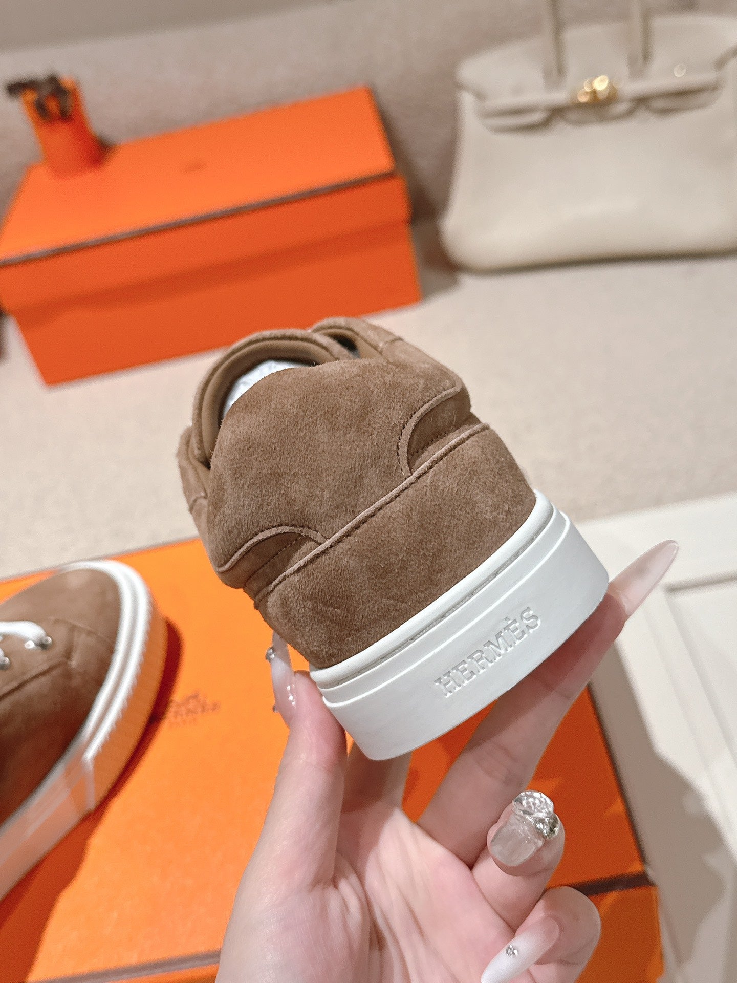 HM Day Sneakers Coffee Brown Suede 577516