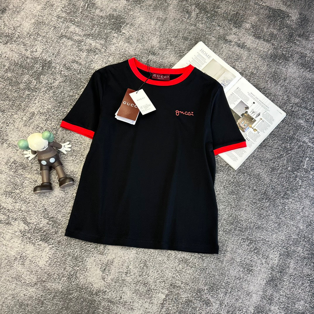 GG SS26 Short-Sleeve T-Shirt Embroidery Cotton 350528