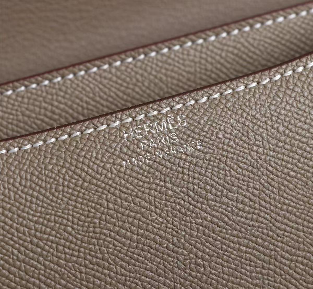 constance 24 etain epsom leather sliver hardware