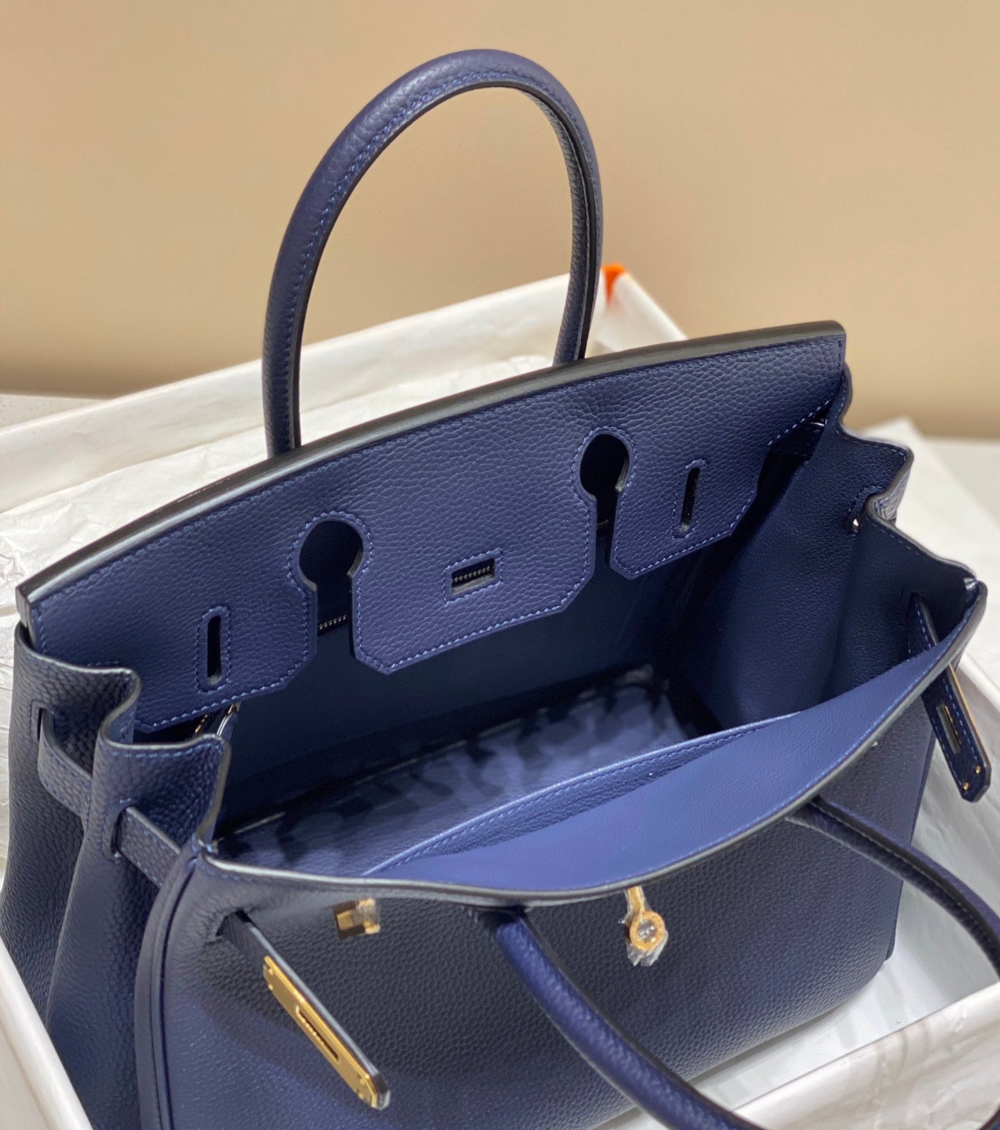 HM Birkin 30cm Dark Navy Blue Epsom Leather