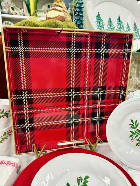 PLAID TRAY