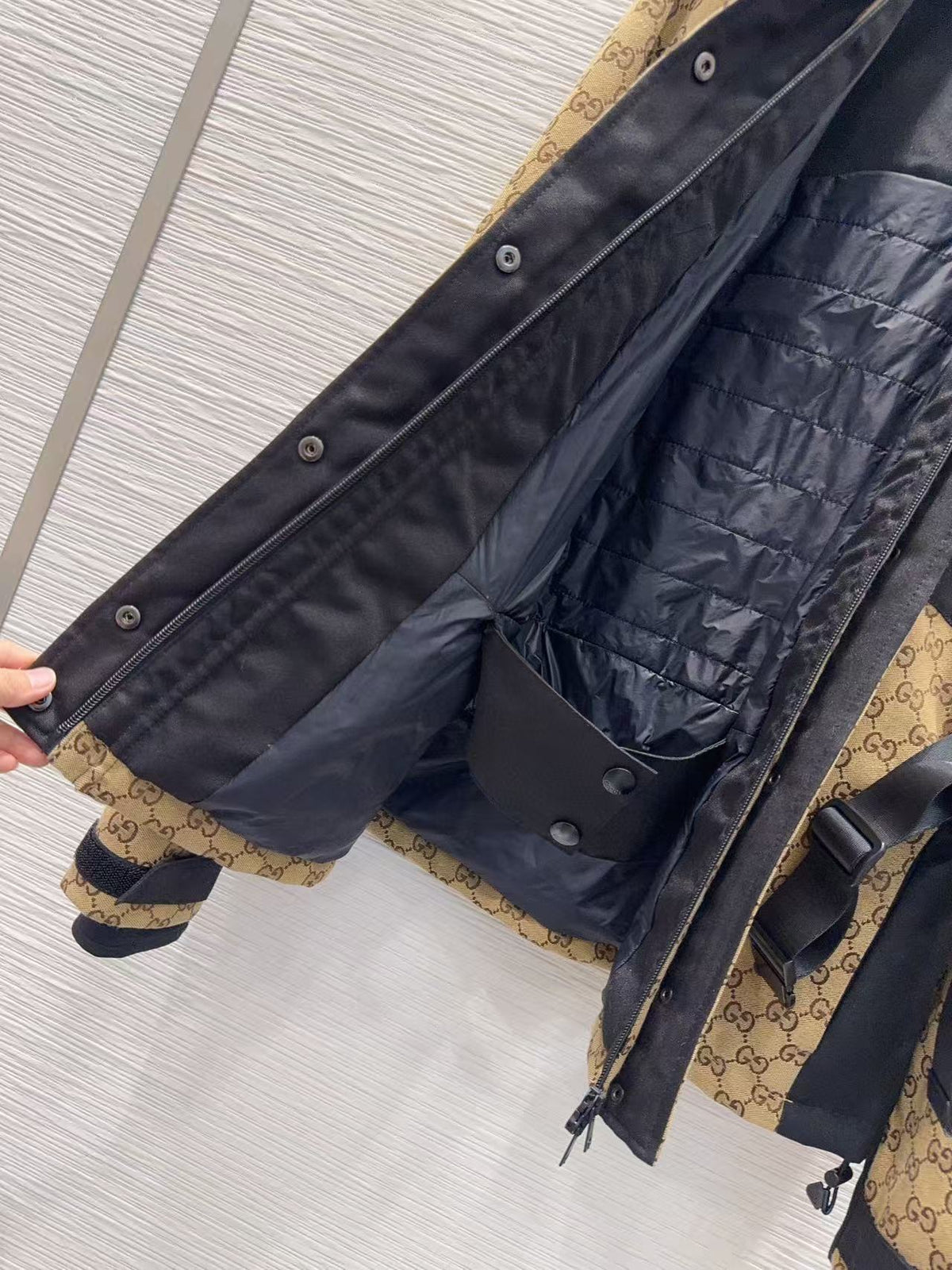 GG Jacquard Jacket Technical Fabric