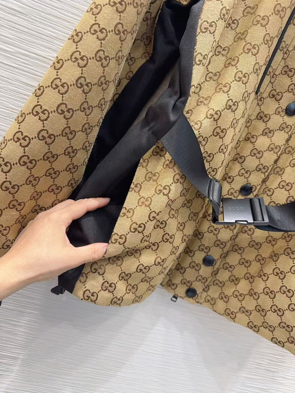 GG Jacquard Jacket Technical Fabric