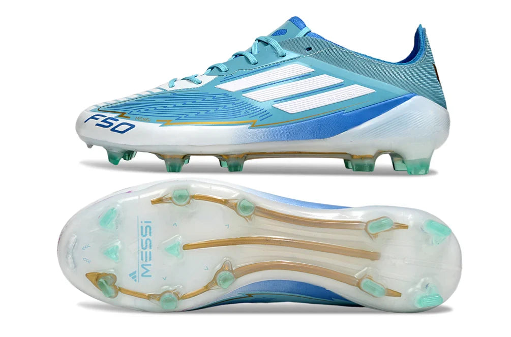 F50 Elite FG Laced Blue Ice Messi 6 US