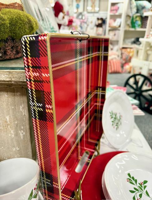 PLAID TRAY