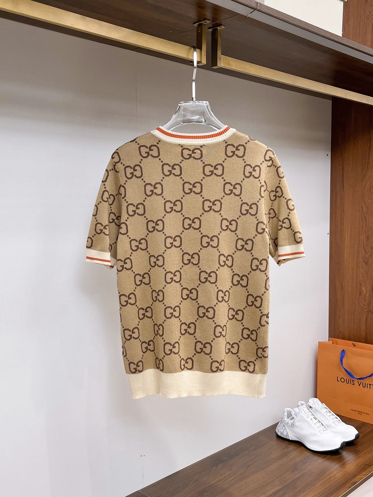GG Shirt Beige Monogram