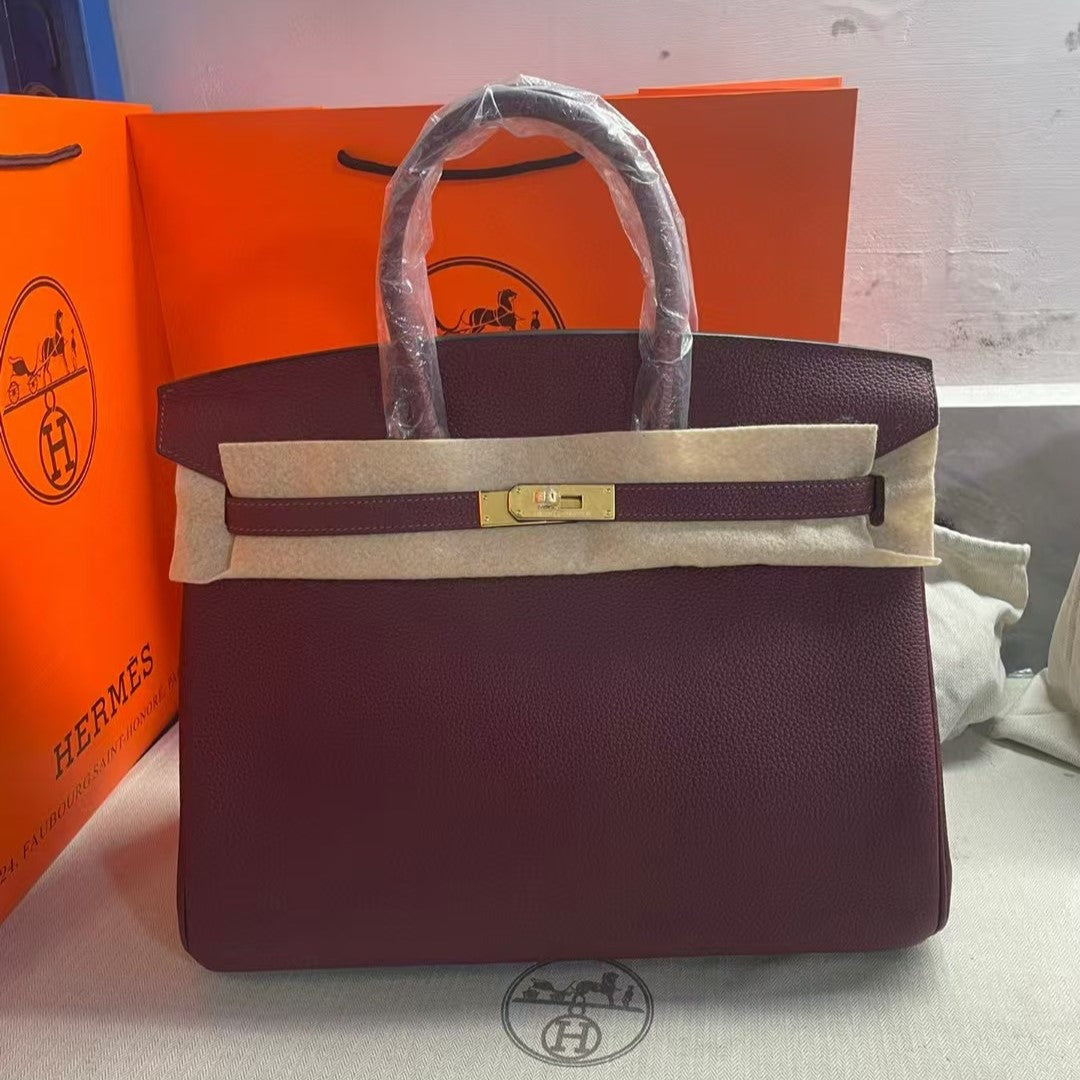 HM BIRKIN 30CM BAG ROUGE TOGO GOLD HARDWARE